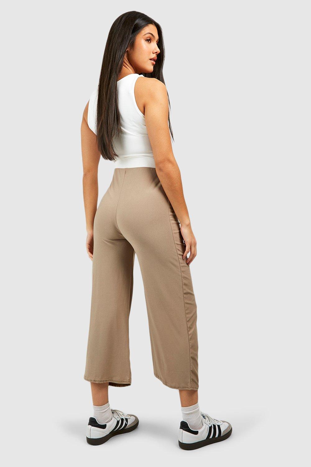 Maternity wide leg cropped sale pants